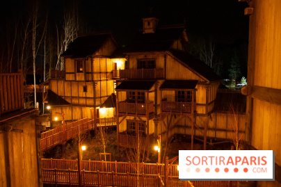 Cité Suspendue : extérieur de nuit