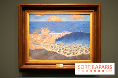 Marine bleue, effet de vagues, Georges Lacombe, vers 1883 - exposition Le Talisman de Sérusier au Musée d'Orsay