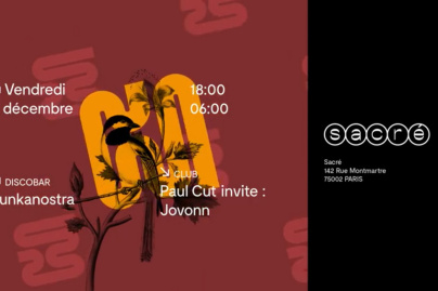Paul Cut invite Jovonn + Funkanostra au club Sacré