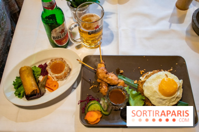 Djakarta-Bali : menu déjeuner