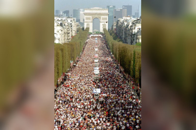 Champs Elysées, Marathon de Paris, Course, Jogging