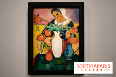 Joueuse de Luth, August Macke, 1910 - L'aventure du Cavalier Bleu au Musée de l'Orangerie