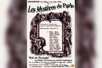 Mystères de Paris, théâtre de verdure, jardin shakespeare, Théâtre plein air