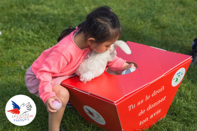 La chasse aux Œufs solidaire du Secours populaire au parc André Citroën