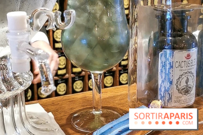 Thé glacé et éclair Cactus Bleu de Mariage Frères, les photos