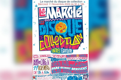 Marché disque collection, Vinyle, Musique, Paris, Parc Georges Brassens
