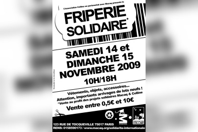 Friperie Solidaire, Macaq & Colline, Shopping, Paris 