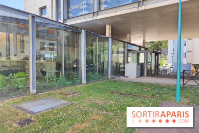 Parvis de la médiathèque de Gentilly