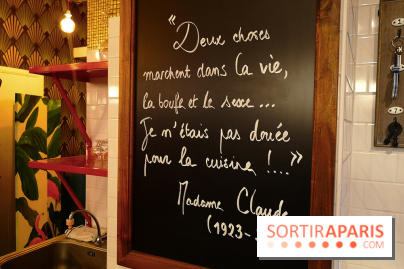 Madame Claude - Restaurant Paris 15ème - Une citation en forme d'épitaphe
