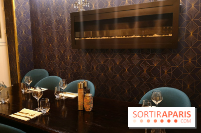 Madame Claude - Restaurant Paris 15ème La cheminée murale