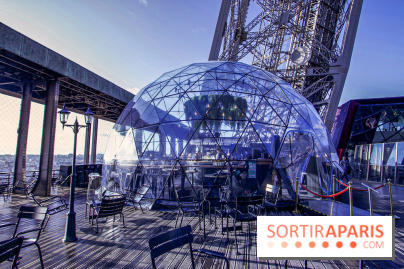 La terrasse d’hiver de Bulle Parisienne sur la Tour Eiffel 