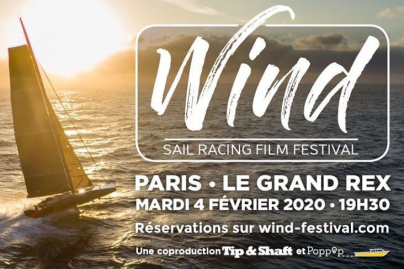 Annonce WIND • SAIL RACING FILM FESTIVAL, LE FESTIVAL DE FILMS DE VOILE DE COMPÉTITION, AU GRAND REX À PARIS 
