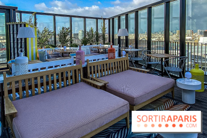 L’Hôtel Mama Shelter Paris West, terrasse