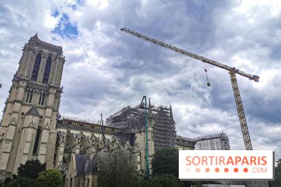 Notre Dame, démontage de l'échafaudage endommagé 