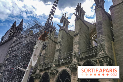 Notre Dame, démontage de l'échafaudage endommagé 
