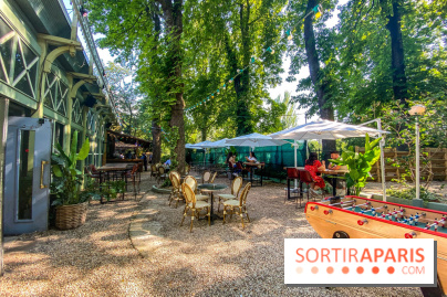 Le Jardin Bohème au Chalet du Lac, la terrasse estivale
