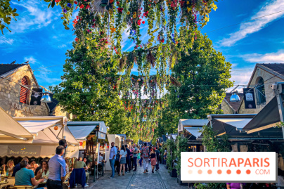 Le ciel de fleurs à Bercy Village