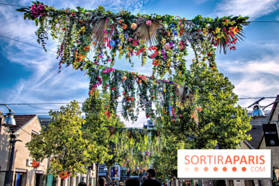 Le ciel de fleurs à Bercy Village