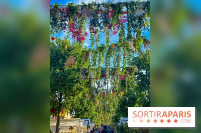 Le ciel de fleurs à Bercy Village
