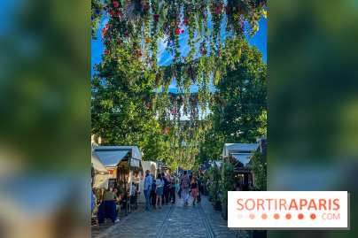 Le ciel de fleurs à Bercy Village