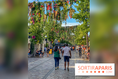 Le ciel de fleurs à Bercy Village