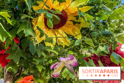 Le ciel de fleurs à Bercy Village