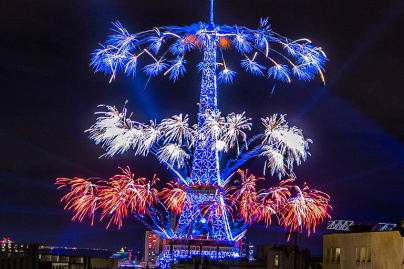 Photos du feu d'artifice du 14 juillet de Paris 2020