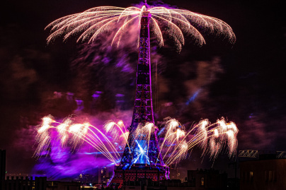 Photos du feu d'artifice du 14 juillet de Paris 2020