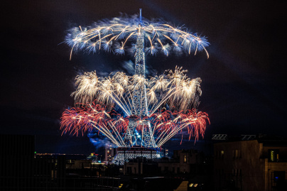Photos du feu d'artifice du 14 juillet de Paris 2020