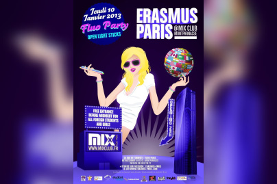 Erasmus Paris : Fluo Party