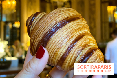 Le petit-déjeuner du Meurice Paris avec les viennoiseries de Cédric Grolet - croissant