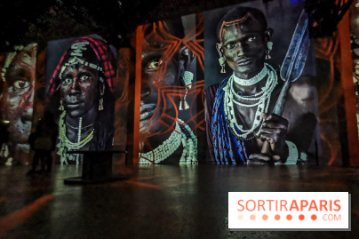 Photos : Exposition immersive Jimmy Nelson : The last sentinels à l’Atelier des Lumières 