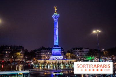 Photos illuminations de Noël de la Bastille