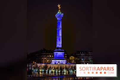Photos illuminations de Noël de la Bastille