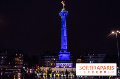 Photos illuminations de Noël de la Bastille