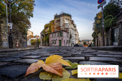 Visuel Paris Montmartre automne - maison rose
