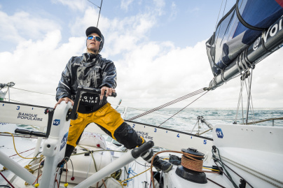 Clarisse Crémer, navigatrice de Banque Populaire X, les photos