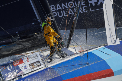 Clarisse Crémer, navigatrice de Banque Populaire, les photos
