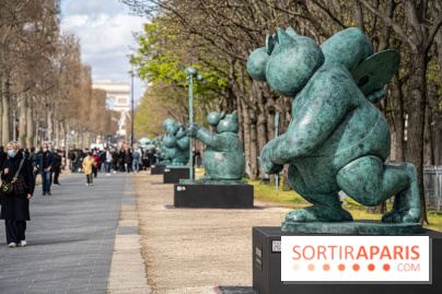 Exposition Geluck sur les Champs-Elysées 
