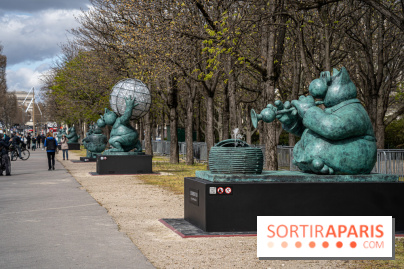 Exposition Geluck sur les Champs-Elysées 