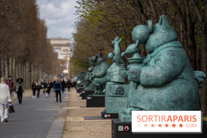 Exposition Geluck sur les Champs-Elysées 