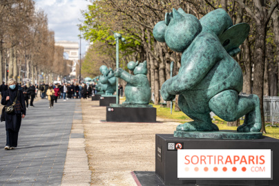 Exposition Geluck sur les Champs-Elysées 