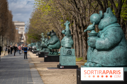 Exposition Geluck sur les Champs-Elysées 