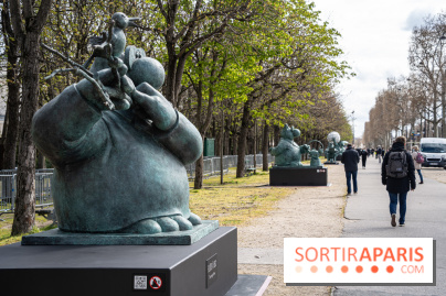 Exposition Geluck sur les Champs-Elysées 