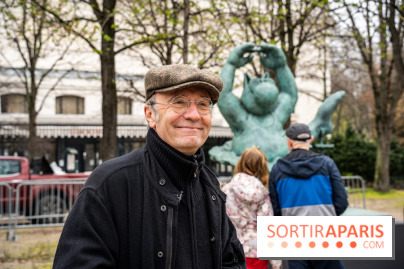 Exposition Geluck sur les Champs-Elysées portrait