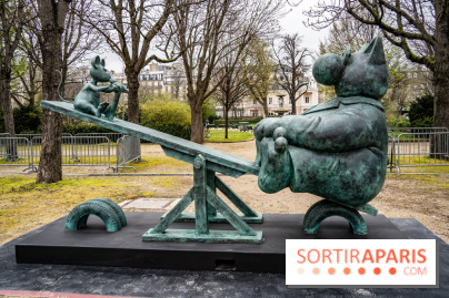 Exposition Geluck sur les Champs-Elysées 