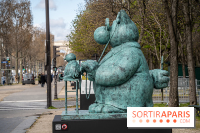 Exposition Geluck sur les Champs-Elysées 