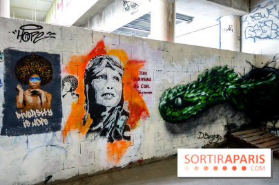 Spot 13 : le lieu éphémère de street art en plein air à Paris, nos photos