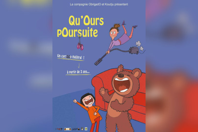 "Qu'Ours pOursuite" un CartOOn Théâtral, à partir de 3 ans
