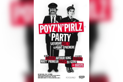 Poyz’n’Pirlz, Gero, Drixxxe, Arthur King, Dabaaz, Matt’ Primeur, Kazey, Point Ephemere, Paris, Soirée